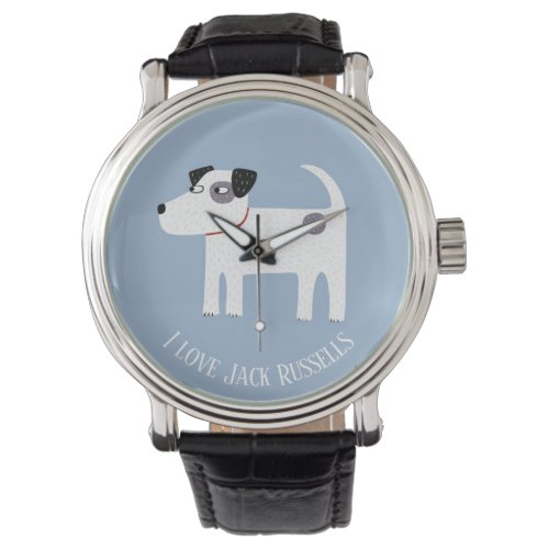 Jack Russell Terrier Dog Custom Text Watch