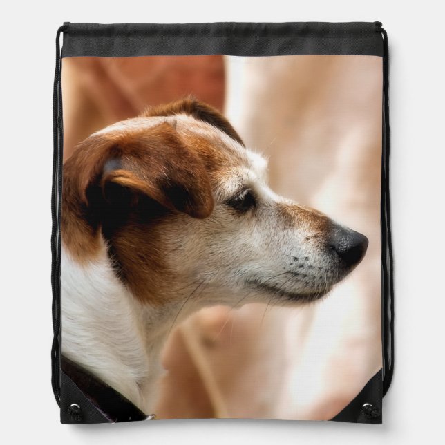 JACK RUSSELL TERRIER DOG DRAWSTRING BAG (Front)