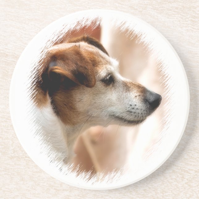 JACK RUSSELL TERRIER DOG DRINK COASTER (Front)