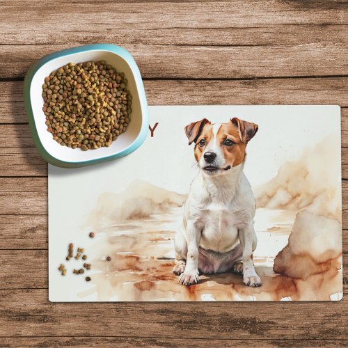 Jack Russell Terrier Dog Food Mat