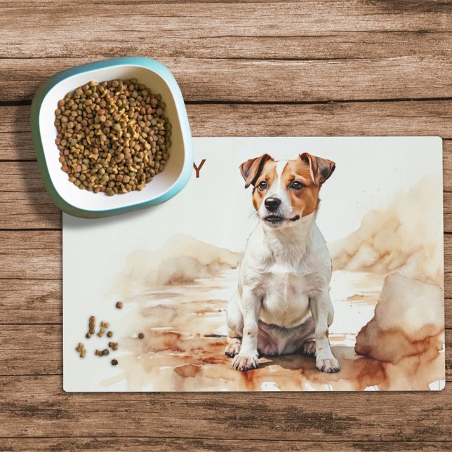 Jack Russell Terrier Dog Food Mat (Creator Uploaded)
