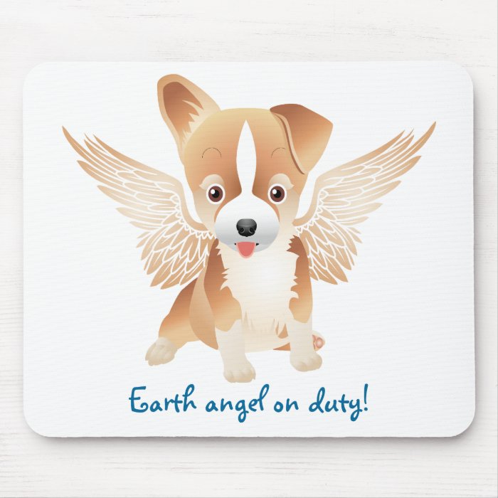 Jack Russell Terrier Dog Gift Mouse Pad Angel Wing