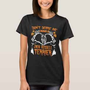 Jack Russell Terrier  Dog Halloween Skeleton     1 T-Shirt