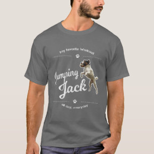 Jack Russell Terrier Dog Jumping Jack Tee Funny Gi