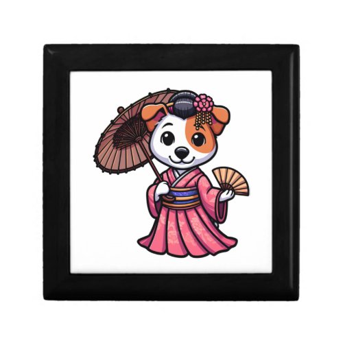 Jack Russell Terrier Dog Kimono Gift Box