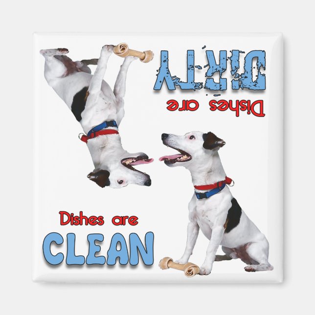Jack Russell Terrier Dog Lovers Dishwasher Magnet (Front)