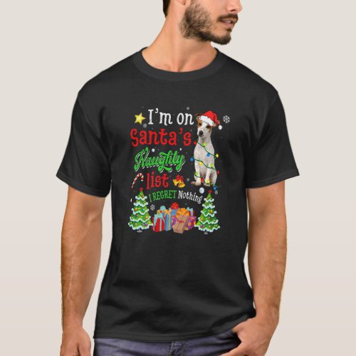 Jack Russell Terrier Dog On Santas Naughty List X T_Shirt