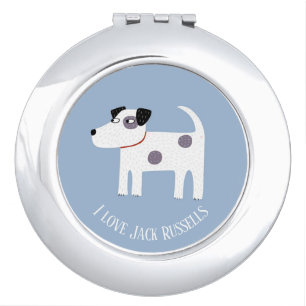 Jack Russell Terrier Dog Personalized Compact Mirror
