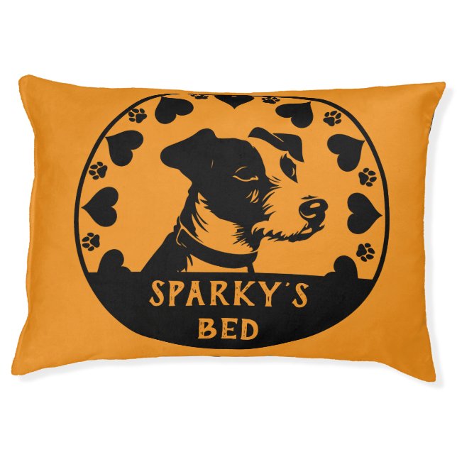 Jack Russell Terrier Dog Pet Bed (Front)