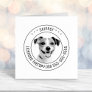 Jack Russell Terrier Dog Pet Photo Round Self-inking Stamp
