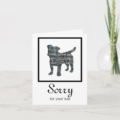 Jack Russell Terrier Dog Pet Sympathy Card