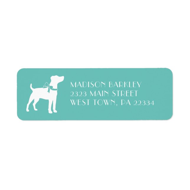Jack Russell Terrier Dog Puppy Label (Front)