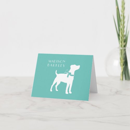 Jack Russell Terrier Dog Puppy Note Card