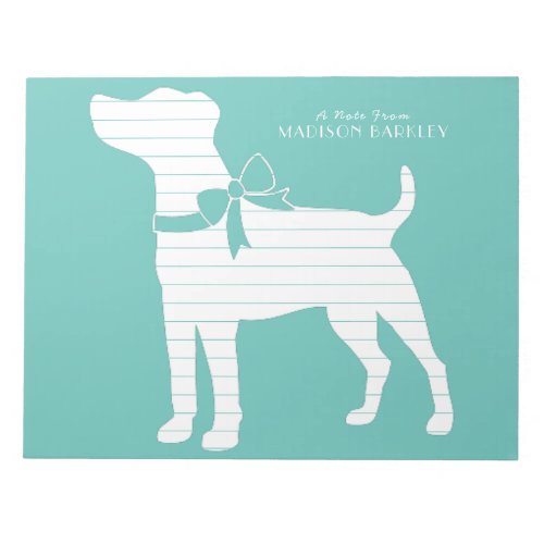 Jack Russell Terrier Dog Puppy Notepad