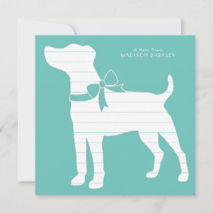 Jack Russell Terrier Dog Puppy Thank You Card