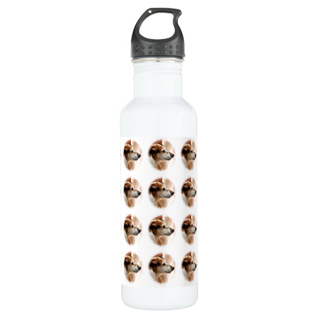 JACK RUSSELL TERRIER DOG STAINLESS STEEL WATER BOTTLE (Front)
