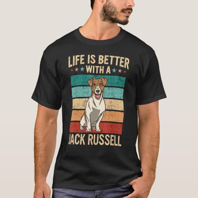 Jack Russell Terrier Dog T-Shirt (Front)