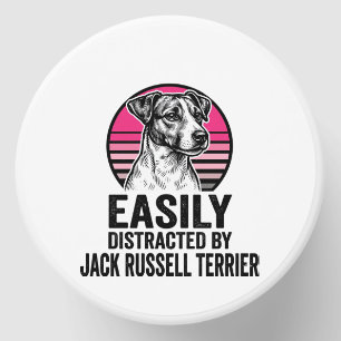 Jack Russell Terrier Easily Distracted Vintage Shi Mini Candle Favors