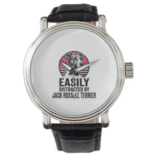 Jack Russell Terrier Easily Distracted Vintage Shi Watch