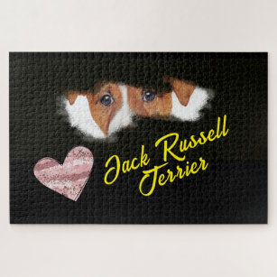 Jack Russell Terrier Eyes Solid Color 1000 piece  Jigsaw Puzzle