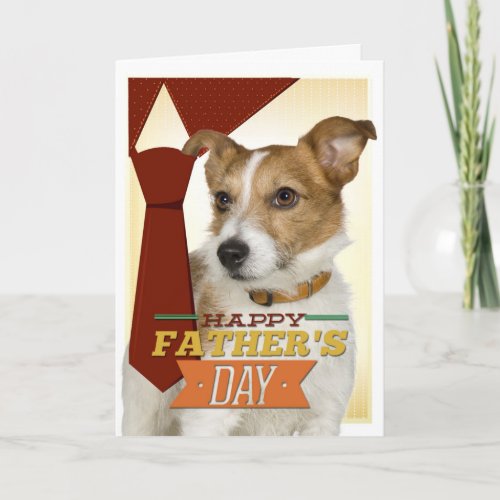 Jack Russell Terrier Fathers Day Card