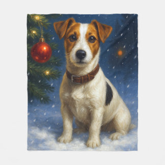Jack Russell Terrier Fleece Blanket