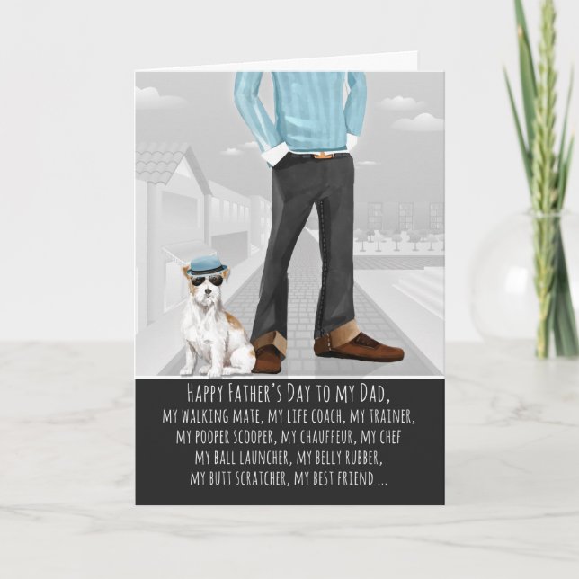 Jack Russell Terrier from the Dog Father's Day Car Card (Front)