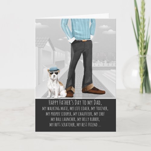 Jack Russell Terrier from the Dog Fathers Day Car Card