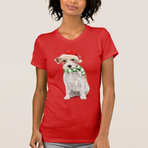 Jack Russell Terrier Funny Christmas Dog Holiday T_Shirt