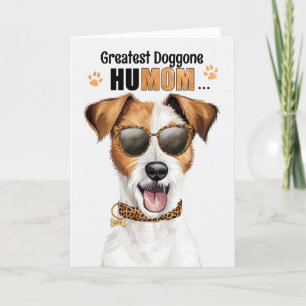 Jack Russell Terrier Greatest HuMOM Mother's Day Holiday Card