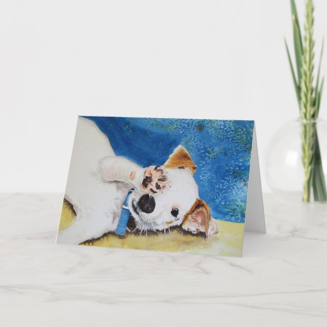 Jack Russell Terrier Greeting Card (Front)