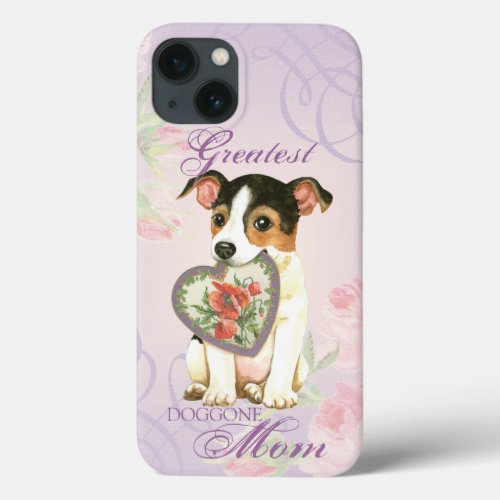 Jack Russell Terrier Heart Mom iPhone 13 Case