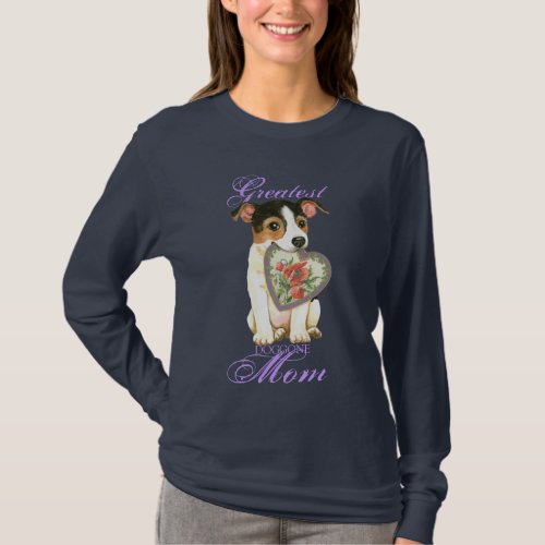 Jack Russell Terrier Heart Mom Long Sleeve T_Shirt