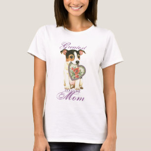 Jack Russell Terrier Heart Mom T-Shirt