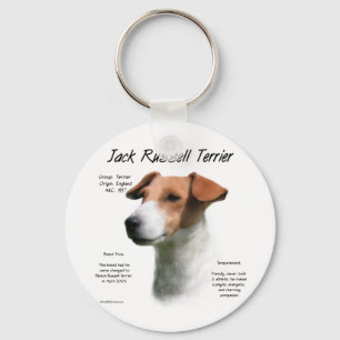 Jack Russell Terrier History Keychain