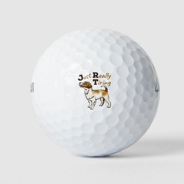 Jack Russell Terrier JRT Just Really Tiring Golf Balls (Front)