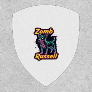 Jack Russell Terrier JRT Zombie Dog Halloween Esse Patch