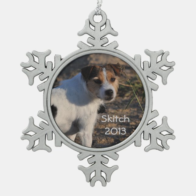 Jack Russell Terrier Keepsake Ornament (Front)