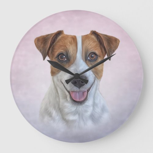 Jack Russell Terrier Large Clock