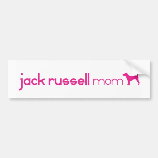 Jack Russell Terrier Mom Bumper Sticker (Front)