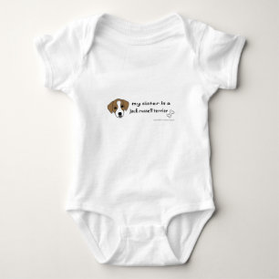 jack russell terrier - more breeds baby bodysuit