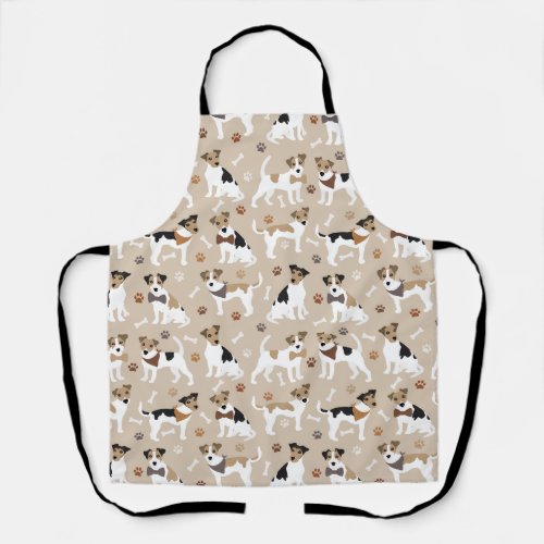 Jack Russell Terrier Paws and Bones Apron