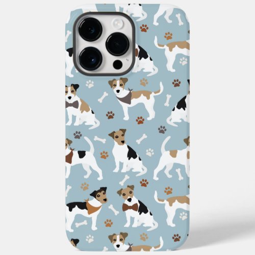 Jack Russell Terrier Paws and Bones Case_Mate iPhone 14 Pro Max Case