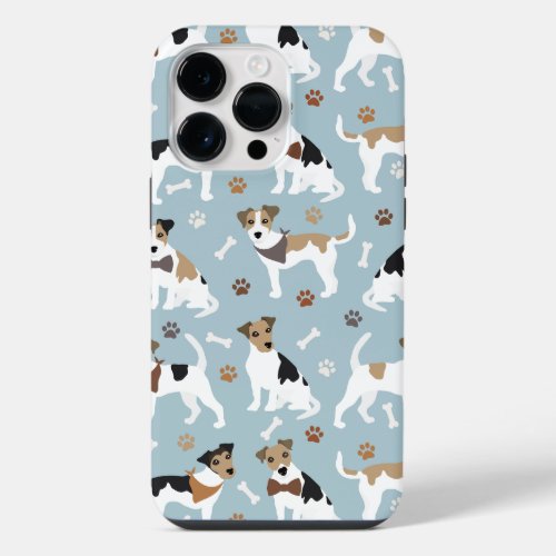 Jack Russell Terrier Paws and Bones iPhone 14 Pro Max Case