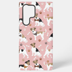 Jack Russell Terrier Paws and Bones Samsung Galaxy S22 Ultra Case
