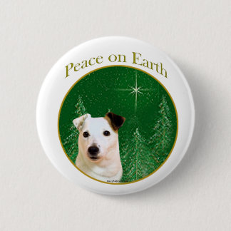 Jack Russell Terrier Peace Button