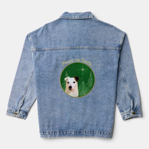 Jack Russell Terrier Peace Denim Jacket