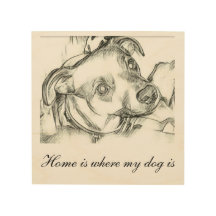 Jack Russell terrier pencil sketch with quote