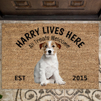 Jack Russell Terrier Personalized Dog Lover Doorm Doormat
