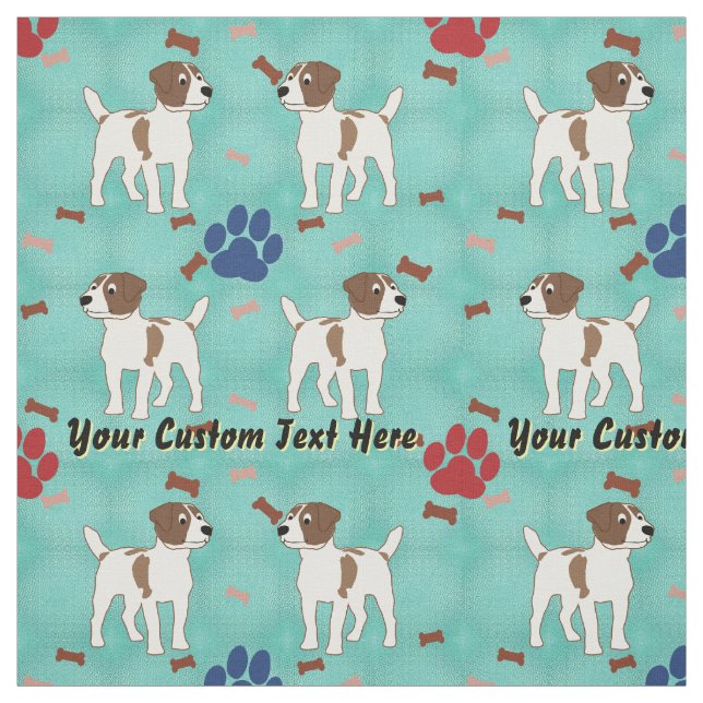 Jack Russell Terrier - Personalized Fabric (Swatch)